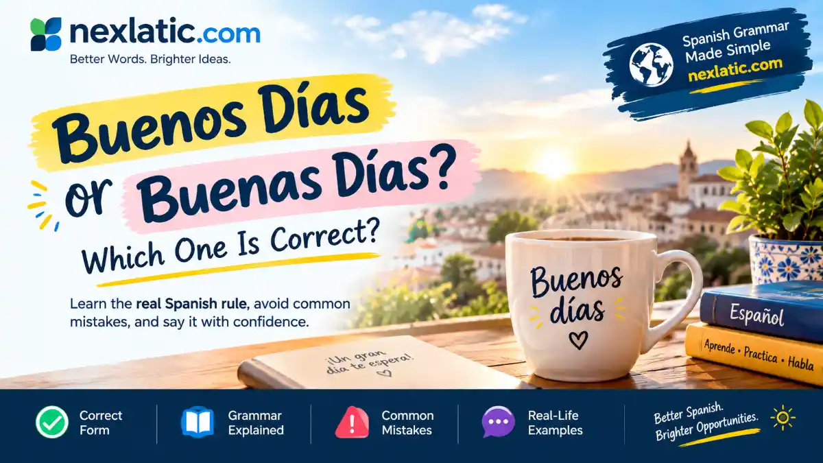 Buenos or Buenas Dias