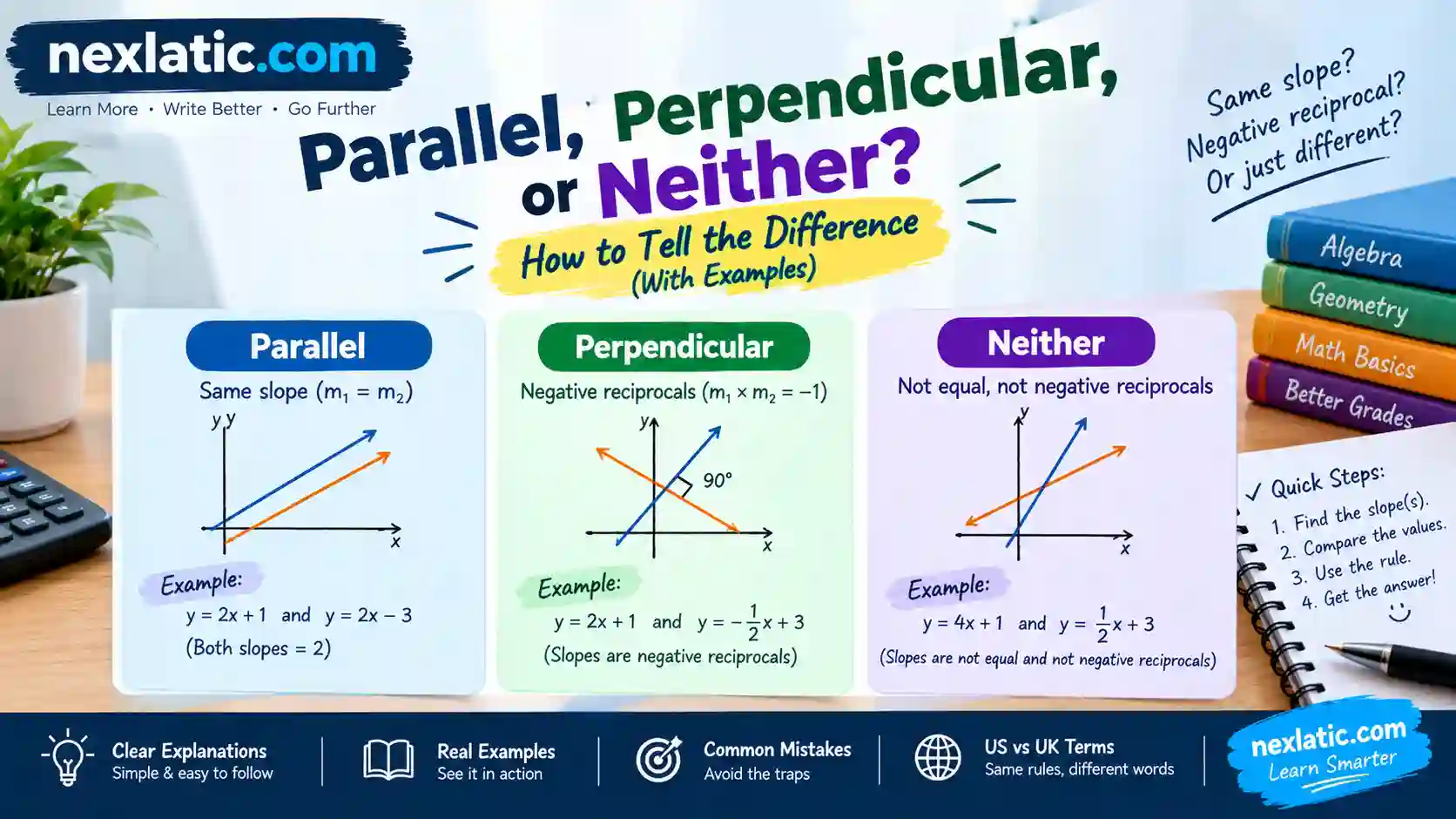Parallel Perpendicular or Neither