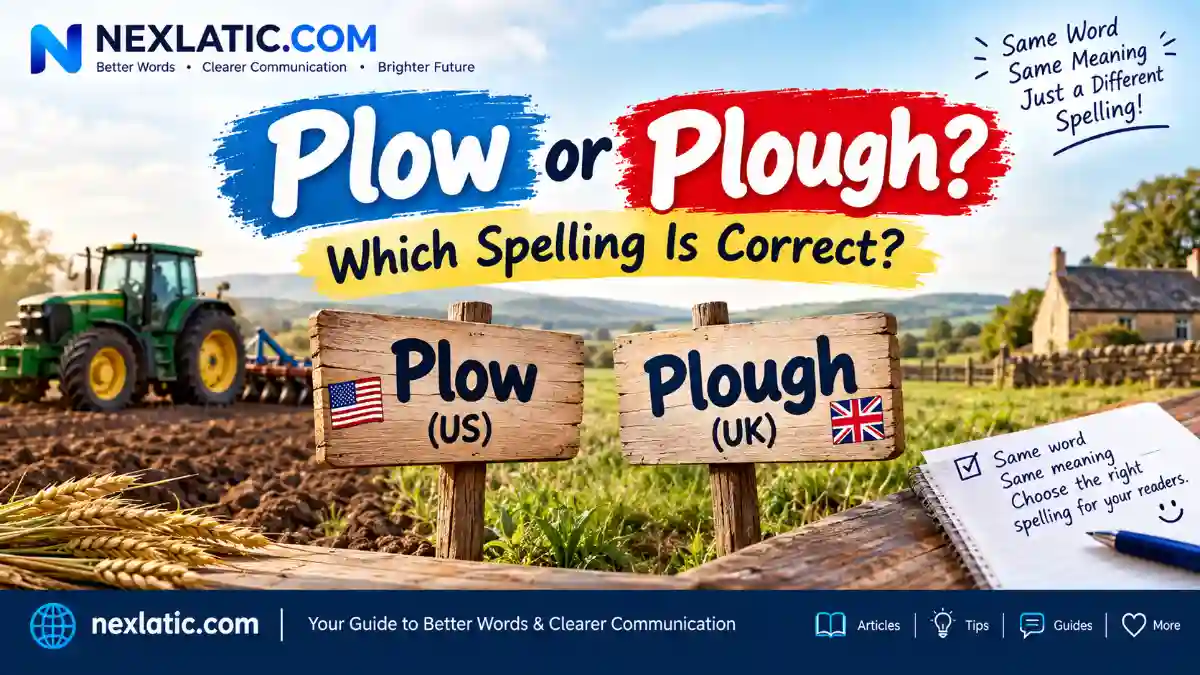 Plow or Plough