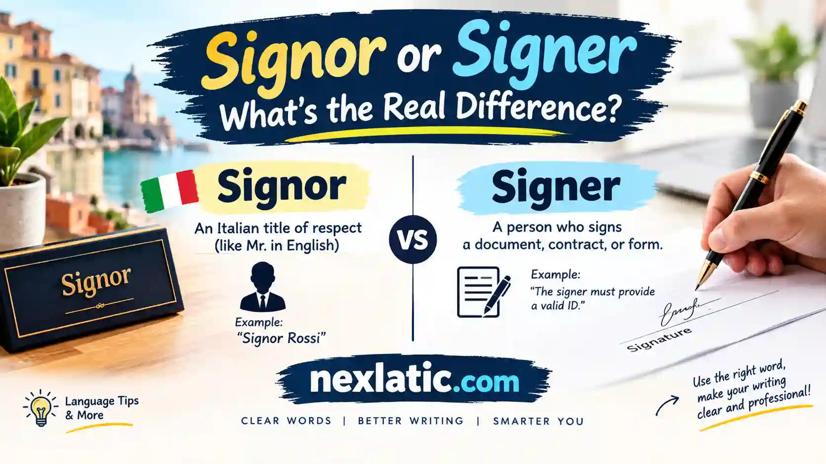 Signor or Signer