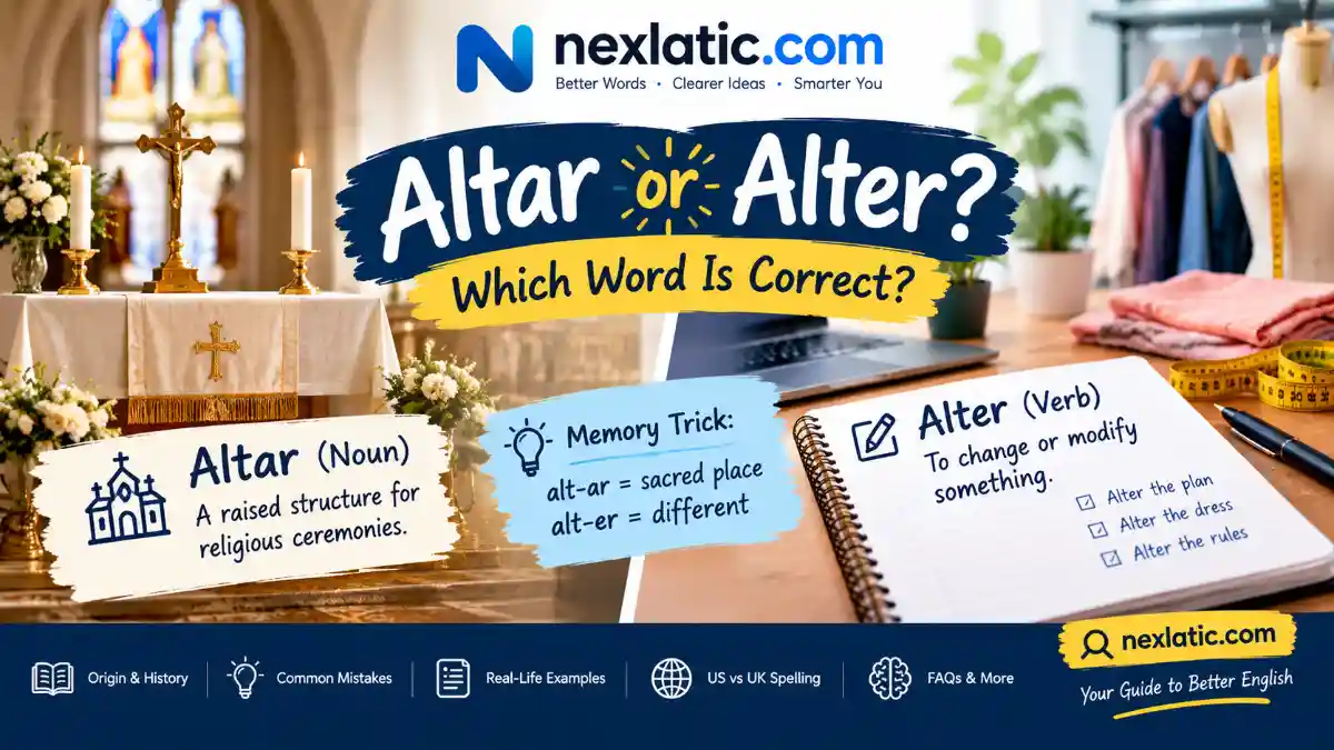 Altar or Alter