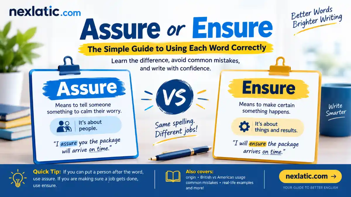 Assure or Ensure