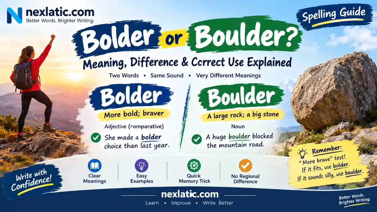 Bolder or Boulder
