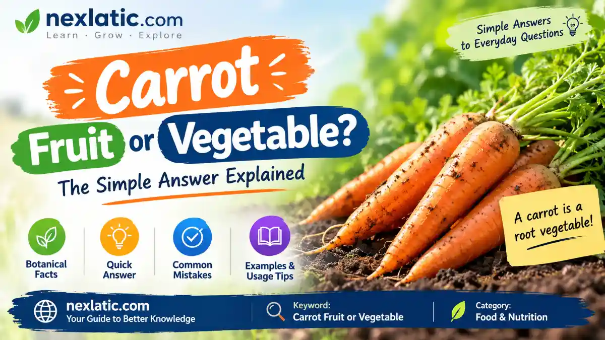 Carrot Fruit or Vegetable