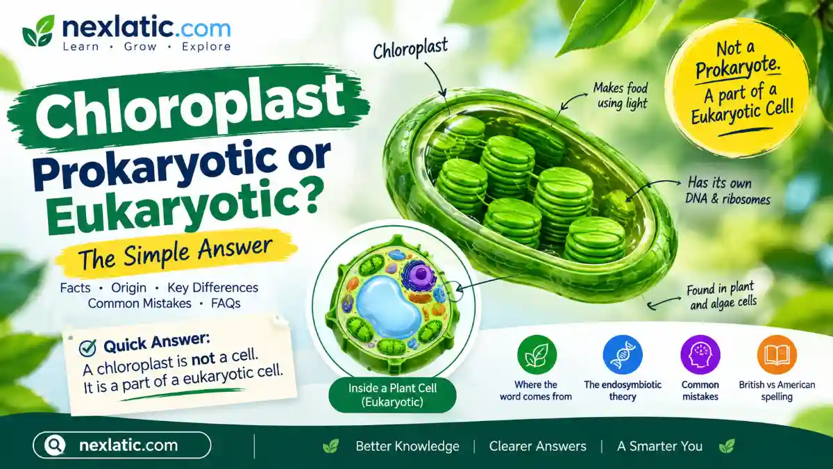 Chloroplast Prokaryotic or Eukaryotic