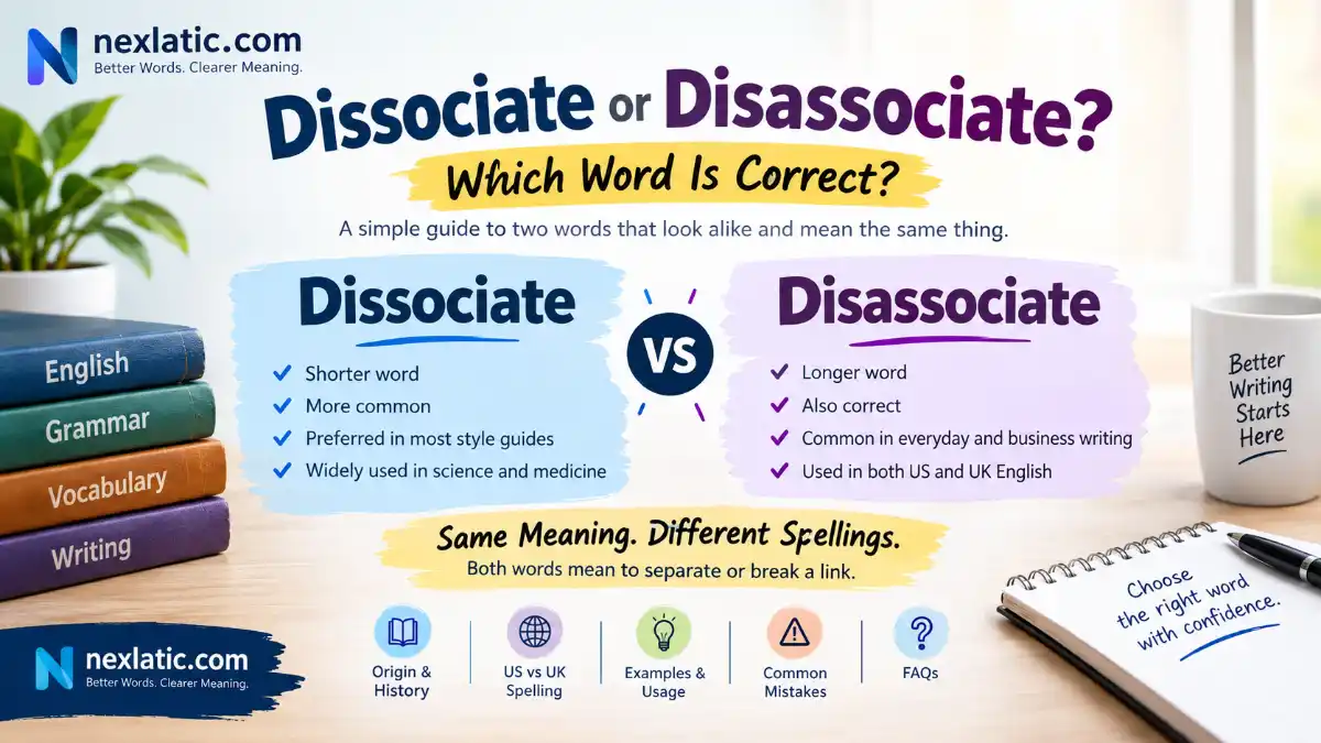 Dissociate or Disassociate