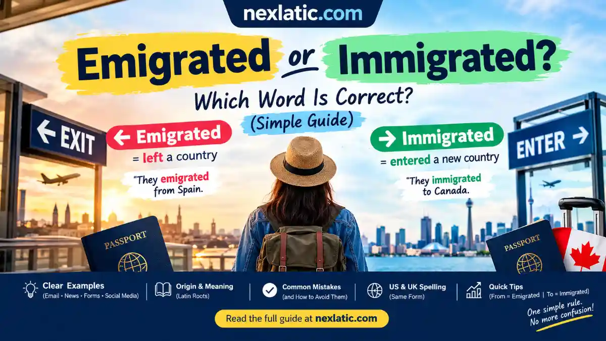 Emigrated or Immigrated
