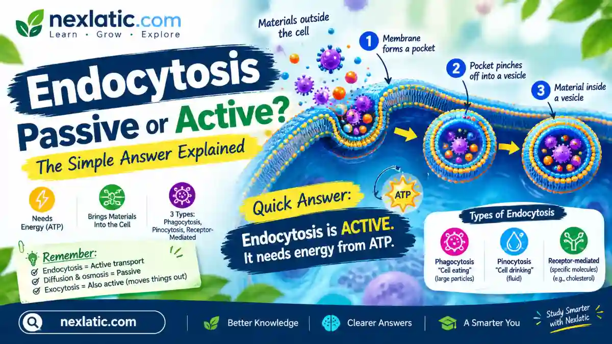 Endocytosis Passive or Active