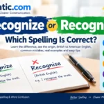 Recognize or Recognise