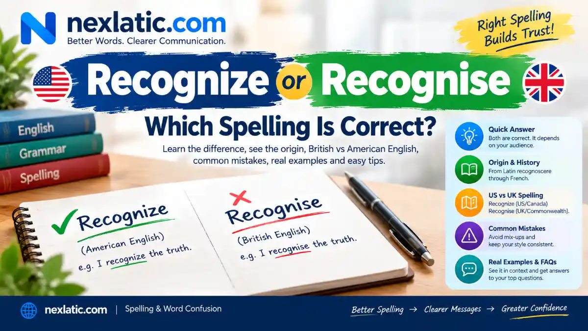 Recognize or Recognise