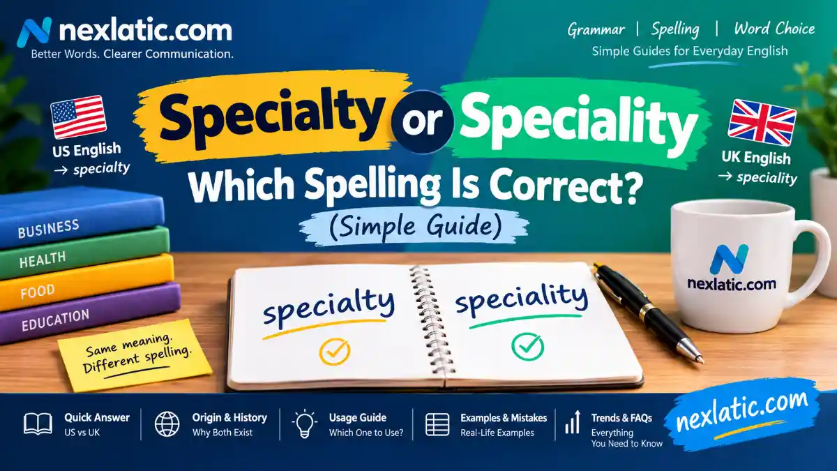 Specialty or Speciality