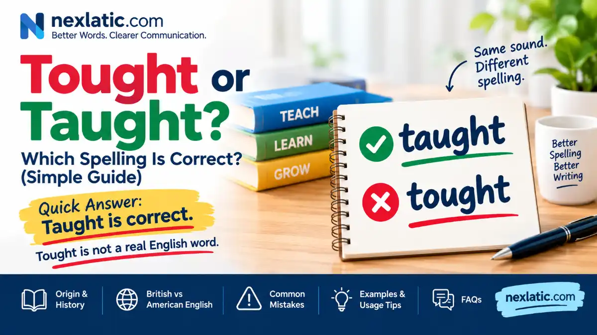 Tought or Taught