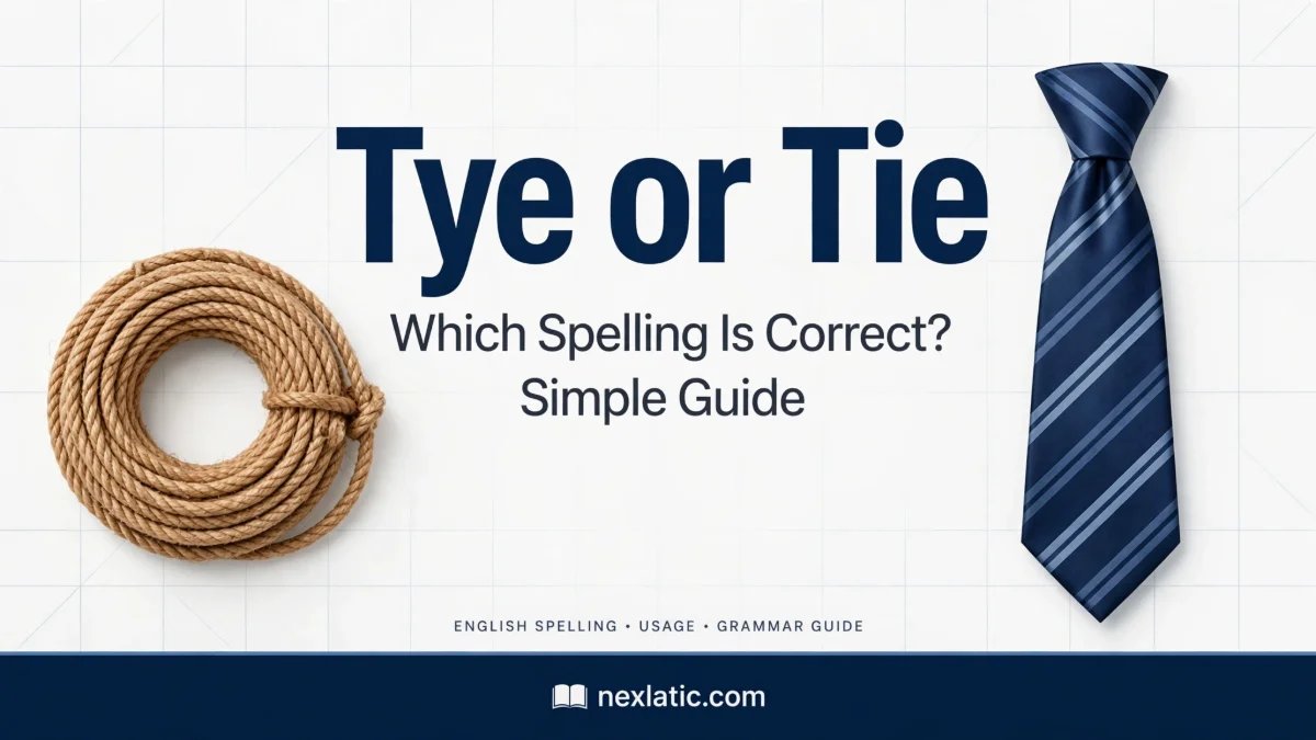 Tye or Tie