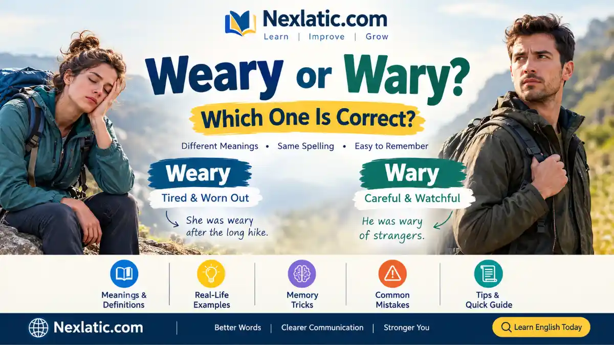 Weary or Wary